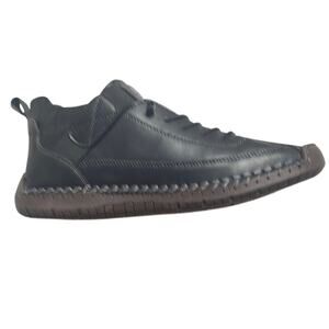 NWOT. Geaino Men's Black Leather Shoes. 10 (40)